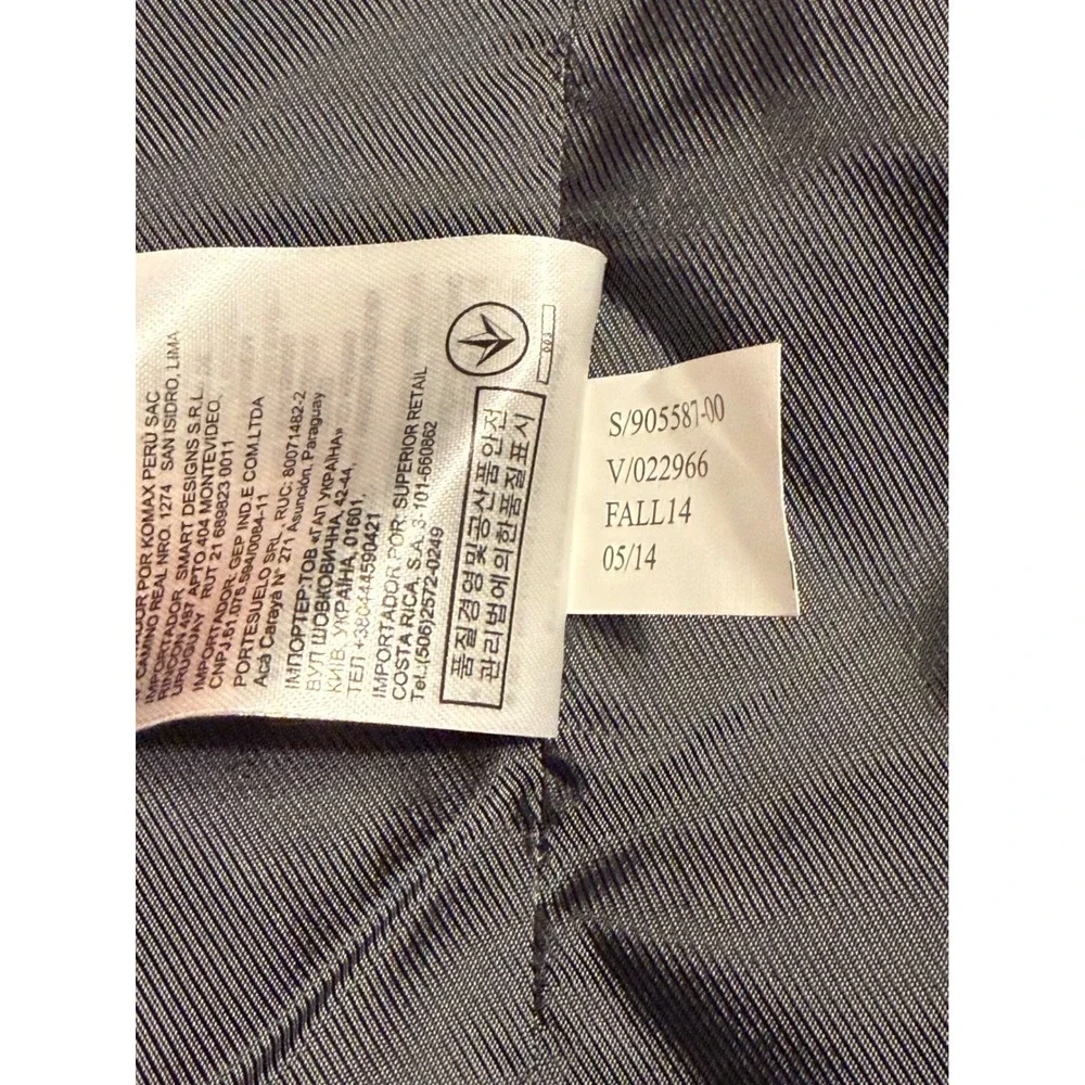 Banana Republic Mens 42R Grey Tailored Fit Italian Wool Blazer Cerruti Fabric